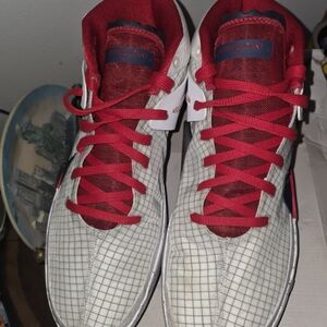 Nike Kevin Durant Red and White Men's Shoes 13